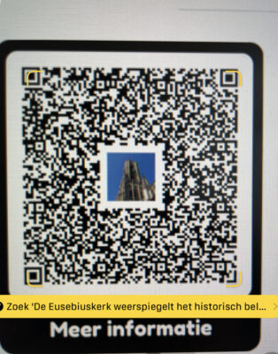 QR Code scan type tekst iphone camera