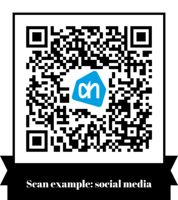 Example of a social media QR code.